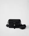 Prada Messenger Bag With Adjustable Strap And External Pocket