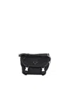 Prada Re-nylon And Saffiano Leather Shoulder Bag In Black