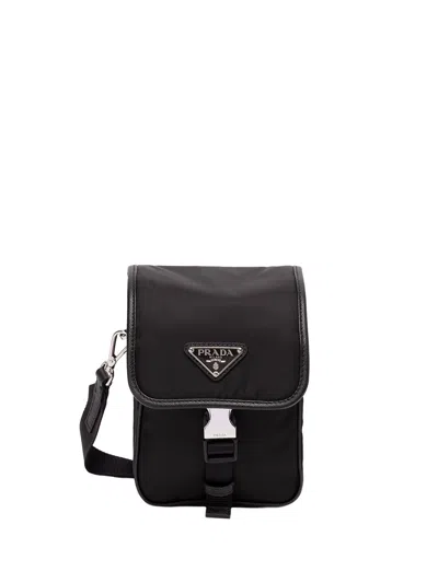 Prada Black Re-nylon Shoulder Bag In Nero