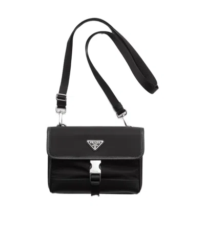 PRADA RE-NYLON AND SAFFIANO LEATHER SMARTPHONE BAG