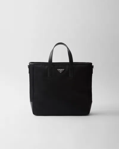 PRADA TOTE BAG AUS RE-NYLON UND SAFFIANO-LEDER