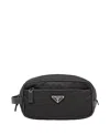 Prada Re-nylon And Saffiano Leather Travel Pouch