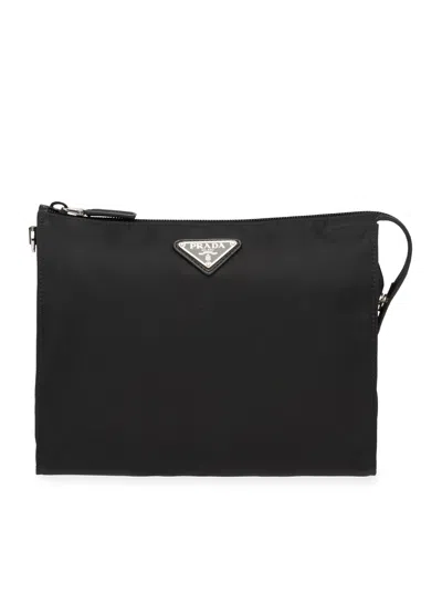 PRADA NECESSAIRE IN RE-NYLON AND SAFFIANO