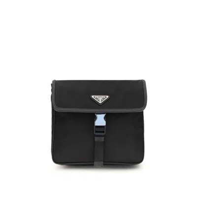 PRADA RE-NYLON AND SAFFIANO SHOULDER BAG