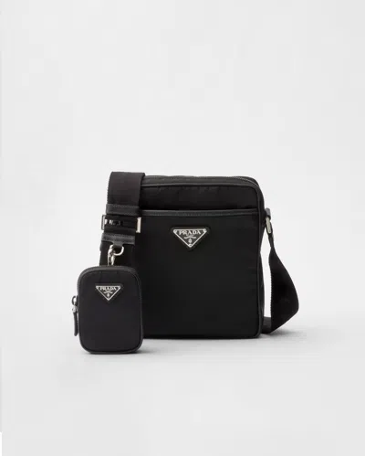PRADA RE-NYLON AND SAFFIANO SHOULDER BAG
