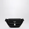 Prada Black Re-nylon And Saffiano Shoulder Bag Men In Black