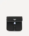 Prada Re-nylon And Saffiano Shoulder Bag In Black
