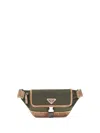 Prada Re-nylon And Suede Fanny Pack