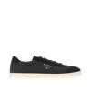 Prada Re-nylon And Suede Leather Sneakers In Animal Print