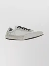 Prada Grey Re-nylon And Suede Collapse Sneakers In Gray