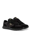 Prada Re-nylon And Suede Prax 2.0 Low-top Sneakers In Black