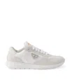 Prada Re-nylon And Suede Prax 2.0 Low-top Sneakers In White