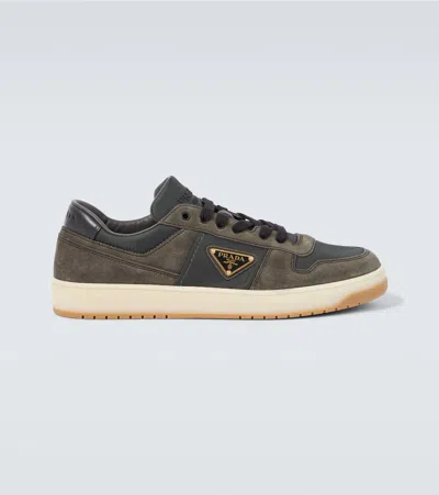PRADA RE-NYLON AND SUEDE SNEAKERS