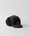 Prada Men's Corduroy Baseball Hat In Schwarz