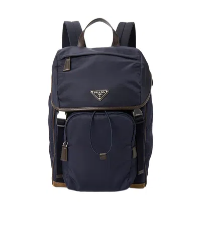 Prada Re-nylon Backpack In Black