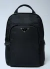 Prada Re-nylon Backpack In Black