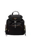 Prada Re-nylon Backpack In Black