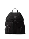 Prada Re-nylon Backpack In Black