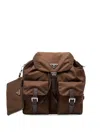 Prada Re-nylon Backpack In Brown