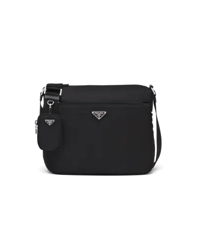 Prada Tasche Aus Re-nylon In Black