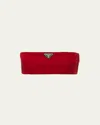 Prada Re-nylon Bandeau Bra In Rosso