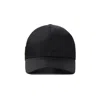 Prada Structured Black Cap With Distinctive Logo Emblem