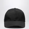 Prada Nylon Baseball Cap 6-panel Construction In Black