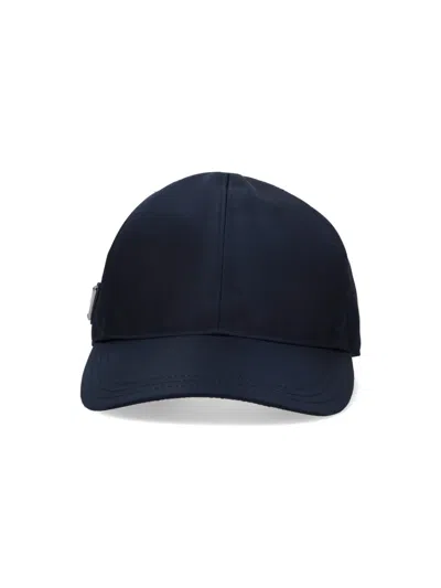 Prada 're-nylon' Baseball Cap In Blue