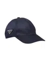 Prada Re-nylon Baseball Cap In Blue