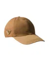 Prada Re-nylon Baseball Cap In Brown