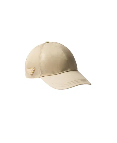 Prada Re-nylon Baseball Cap In Brown