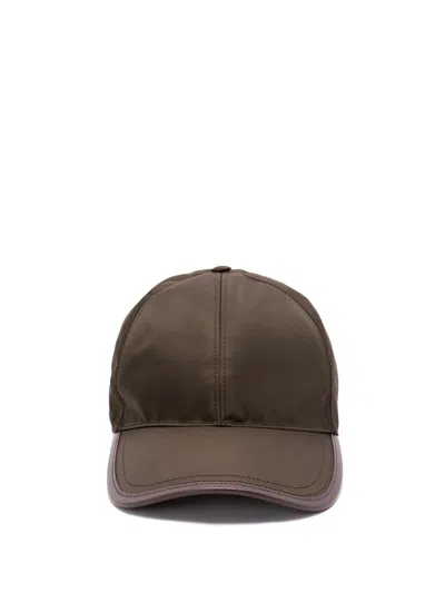 Prada Re-nylon Baseball Cap In Green
