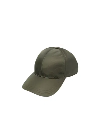 Prada Re-nylon Baseball Cap In Green