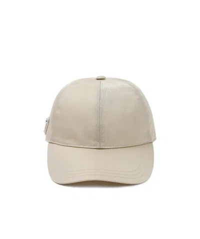 Prada Re-nylon Baseball Cap In Nude