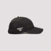 Prada Womens Black Logo-plaque Recycled-nylon Baseball Cap Xxl In Black