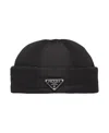 Prada Re-nylon Beanie In Black
