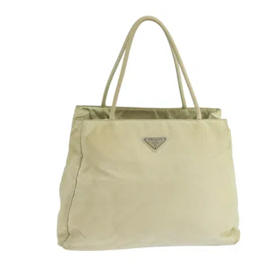 Pre-owned Prada Re-nylon Beige Synthetic Tote Bag ()