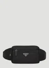 Prada Men's Re-nylon Bumbag In Black