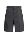 Prada Re-nylon Bermuda Shorts In Gray