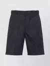 Prada Re-nylon Bermuda Shorts With Triangle Logo In Black