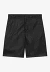 Prada Re-nylon Bermuda Shorts In Black