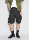Prada Re-nylon Bermuda Shorts In Black
