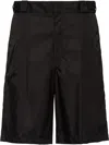 Prada Re-nylon Bermudas Clothing In Black