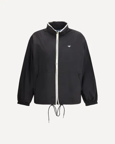 Prada Re-nylon Blouson In Black