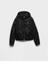 Prada Re-nylon Blouson Jacket In Black