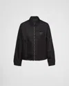 Prada Sweatshirt With Re-nylon Insert In Black