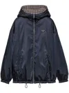 Prada Blue Jacket In Lightweight Re-nylon Women In Blau