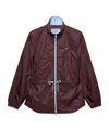 Prada Re-nylon Blouson Jacket In Brown