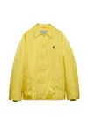 Prada Re-nylon Blouson Jacket In Yellow