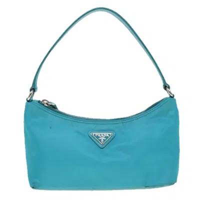 Pre-owned Prada Re-nylon Blue Canvas Clutch Bag ()